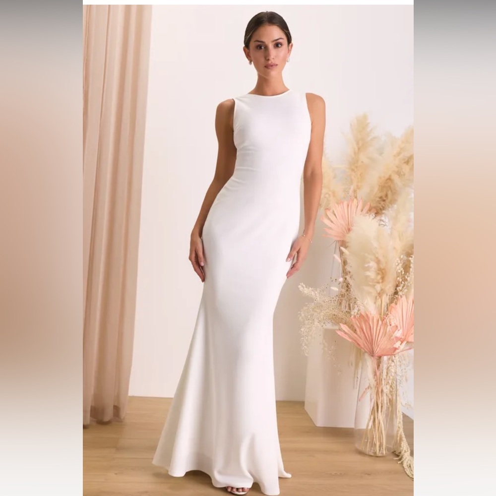 Lulus Long White dress